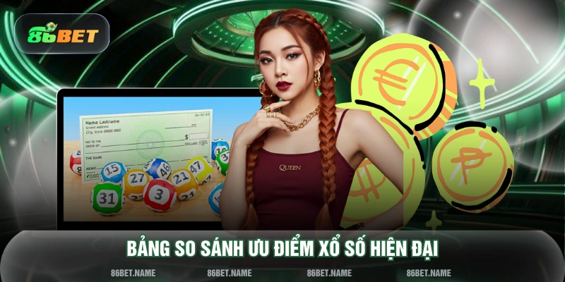 Bảng so sánh ưu điểm xổ số hiện đại