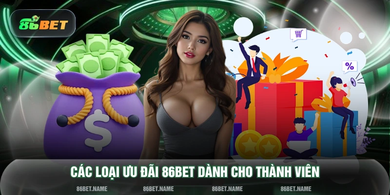 Các loại ưu đãi 86BET dành cho thành viên