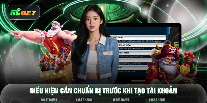 Điều kiện cần chuẩn bị trước khi tạo tài khoản