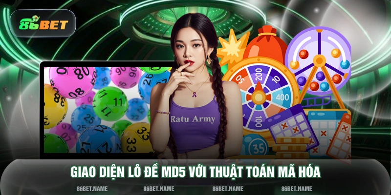 Giao diện lô đề MD5 với thuật toán mã hóa