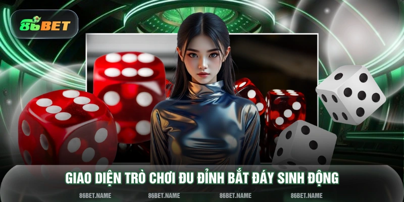 Giao diện trò chơi Đu Đỉnh Bắt Đáy sinh động